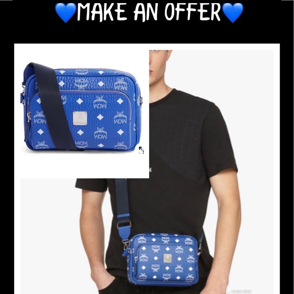 MCM Handbags - 💕💕BRAND NEW MCM KLASSIK IN BLUE VISETOS💕💕
